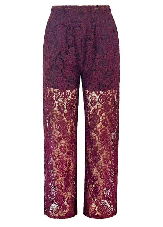 Liberte - Lacy Pants 21537 - Bordeaux Lace Bukser 