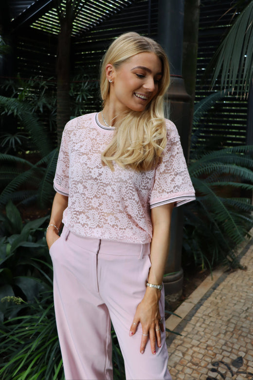 Liberte - Lacy Tshirt 22354 - Rose T-shirts 