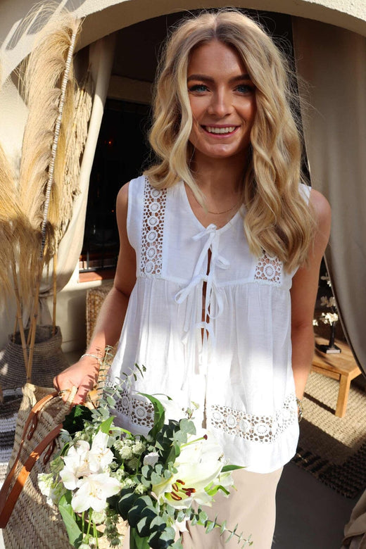 Liberte - Merle-Tie-Top 22213 - White