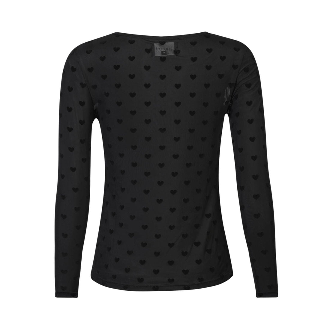 Liberte - Mesh Ls Tshirt, Flock 22081 - Black Heart T-shirts 