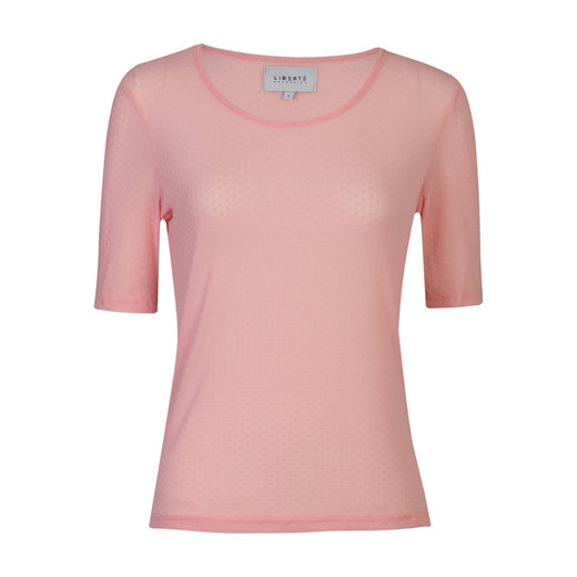 Liberte - Mesh Ss Tshirt, Dot 22011 - Rose T-shirts 