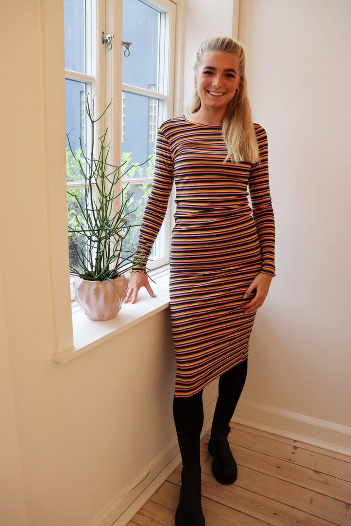 Liberte - Natalia-Ls-Dress - Black Multicolor