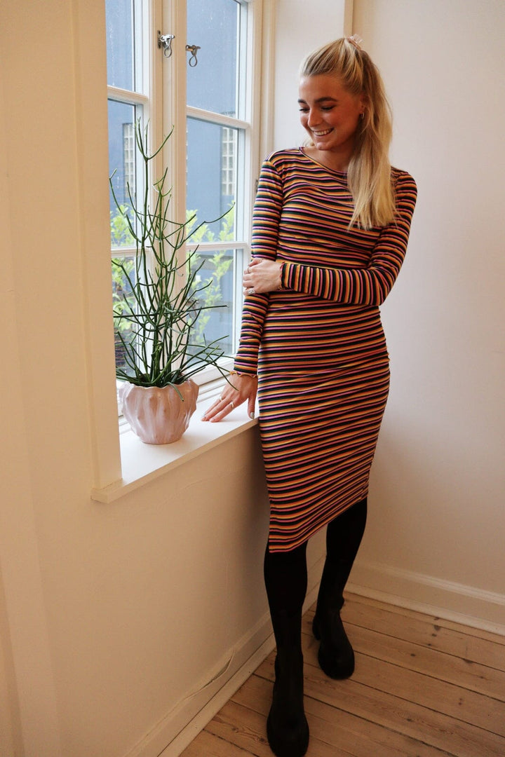 Liberte - Natalia-Ls-Dress - Black Multicolor