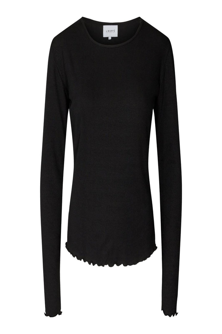 Liberte - Natalia Ls Round Neck Blouse - Black