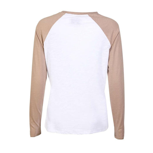 Liberte - Ulla-Ls-Raglan-Tshirt 22161 - Sand White Bluser 