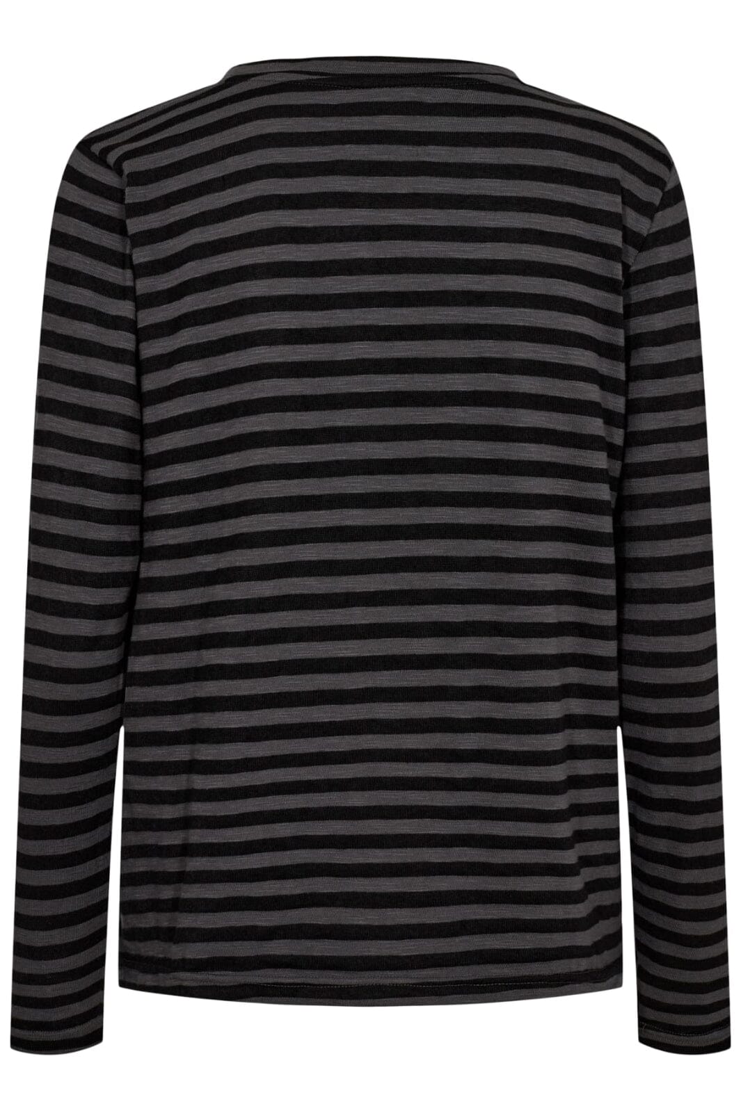Liberte - Ulla-Ls-Stripe-Tshirt - Dark Grey Black Stripe