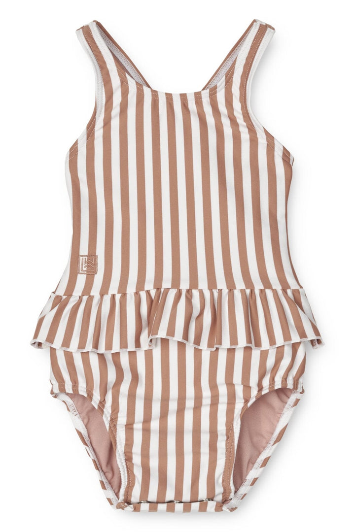 Liewood - Amina Baby Printed Swimsuit - Y/D Stripe: Tuscany Rose / Creme De La Creme
