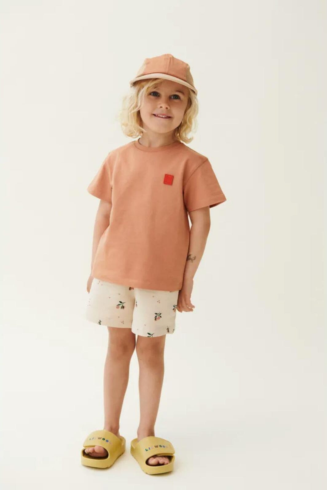 Liewood - Gram Printed Sweatshorts - Peach / Sea Shell