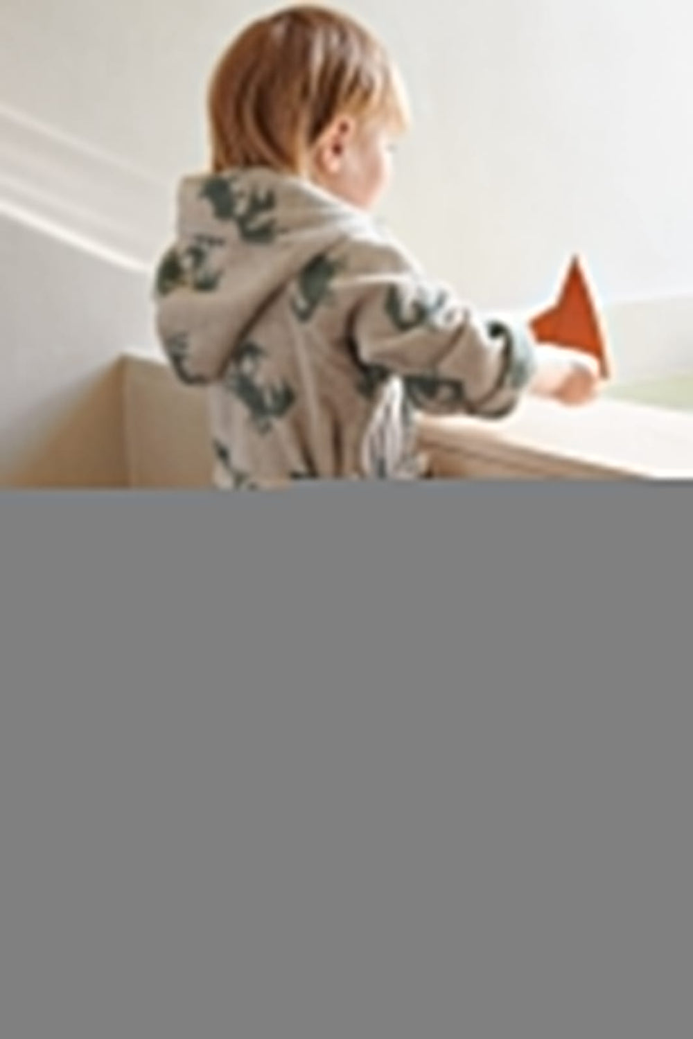 Liewood - Lilana Yarn Dyed Bathrobe - Crab / Sandy