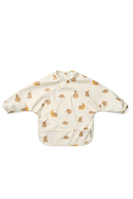 Liewood - Merle Printed Cape Bib LW18136 - Elephant / Creme de la creme