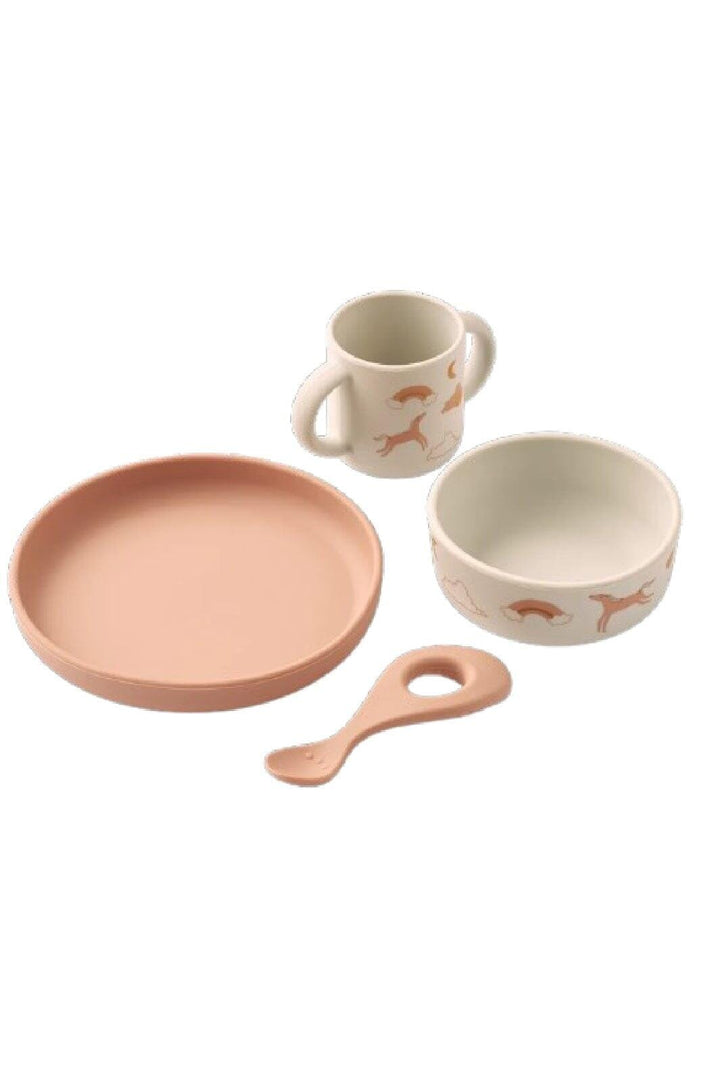 Liewood - Vivi Printed Tableware Set - Dream / Ecru