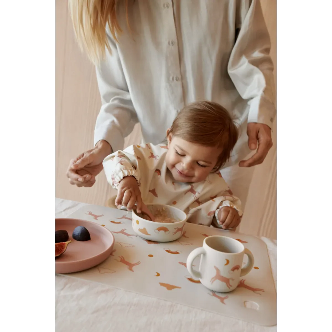 Liewood - Vivi Printed Tableware Set - Dream / Ecru