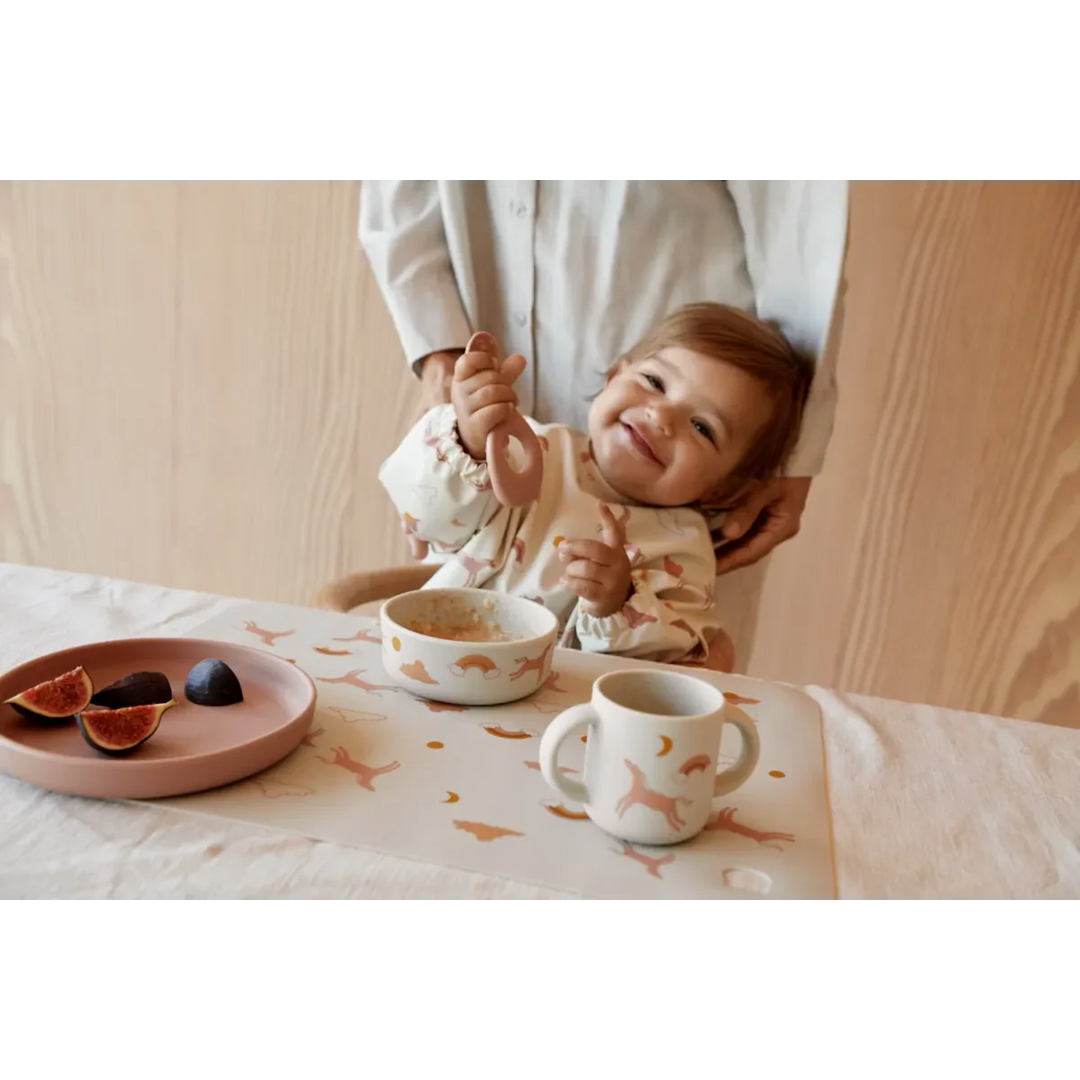 Liewood - Vivi Printed Tableware Set - Dream / Ecru