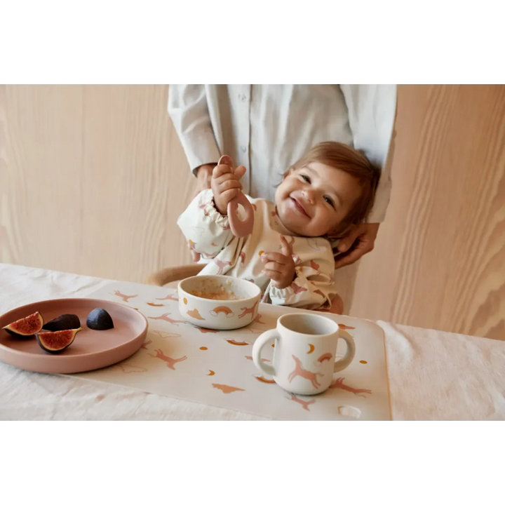 Liewood - Vivi Printed Tableware Set - Dream / Ecru