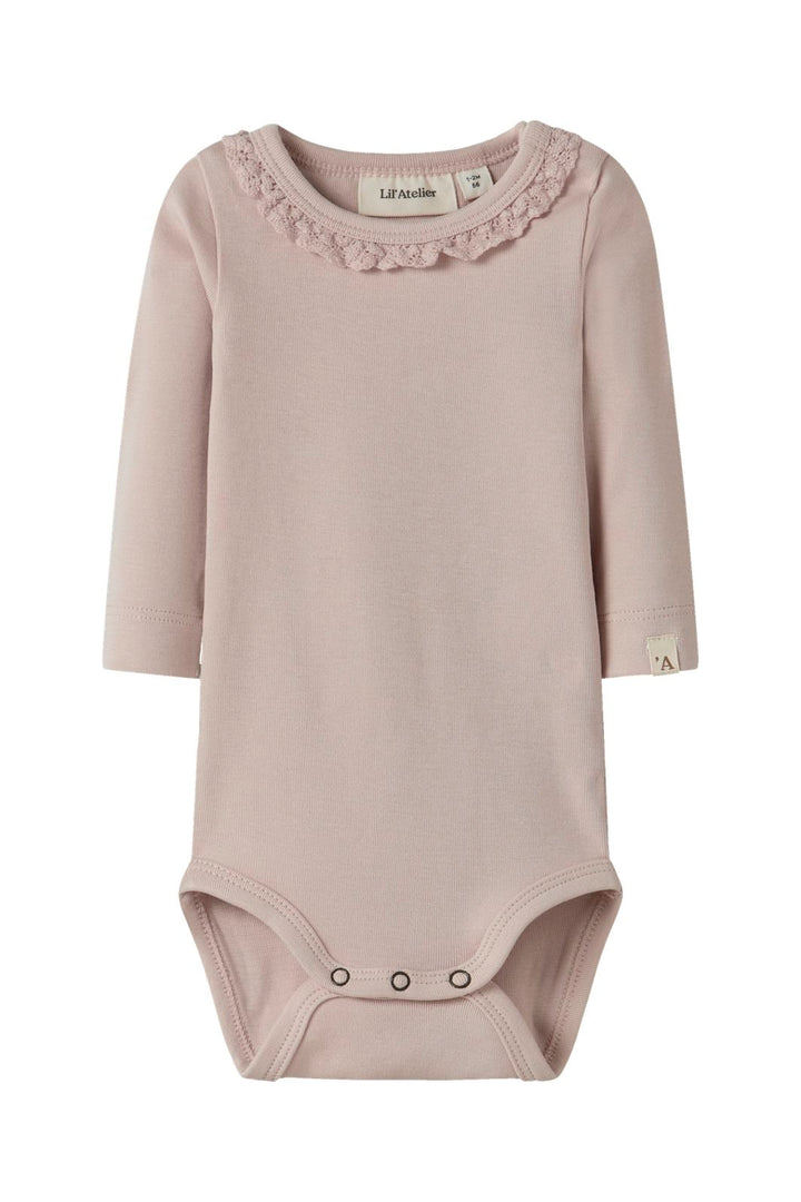 Lil' Atelier - Nbflayo Sup Ls Slim Body Solid Lil - 4958010 Peach Whip