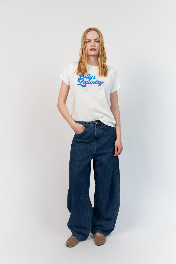 Lollys Laundry - Romall Cloud Tee Ss26228-1005 - 01 White