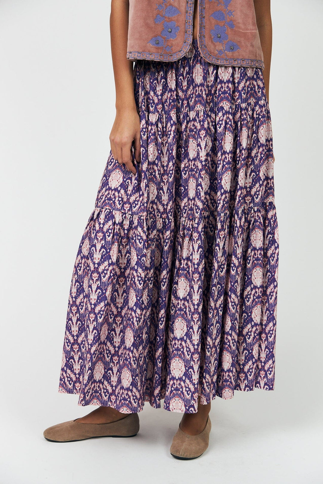 Lollys Laundry - Sunsetll Maxi Skirt26108-2003 - 64 Graphic Print Nederdele 
