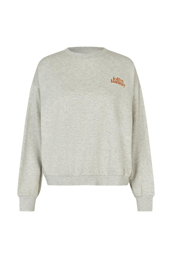 Lollys Laundry - Sydneyll Butterfly Sweatshirt Ls 26586-1039 -  13 Light Grey Melange