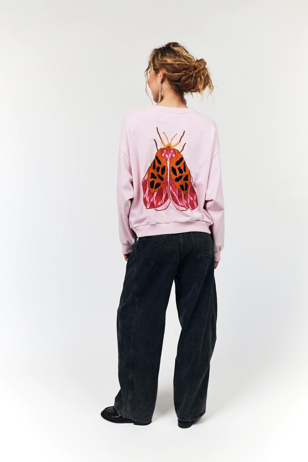 Lollys Laundry - Sydneyll Butterfly Sweatshirt Ls 26586-1039 -  84 Light Pink