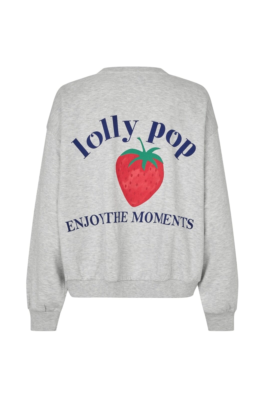 Lollys Laundry - Sydneyll Strawberry Sweatshirt Ls 26124-1080 - 13 - Light Grey Melange