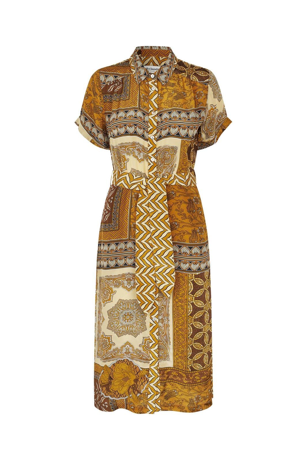 Lollys Laundry - Tullell Midi Dress Ss26153-3022 - 64 Graphic Print