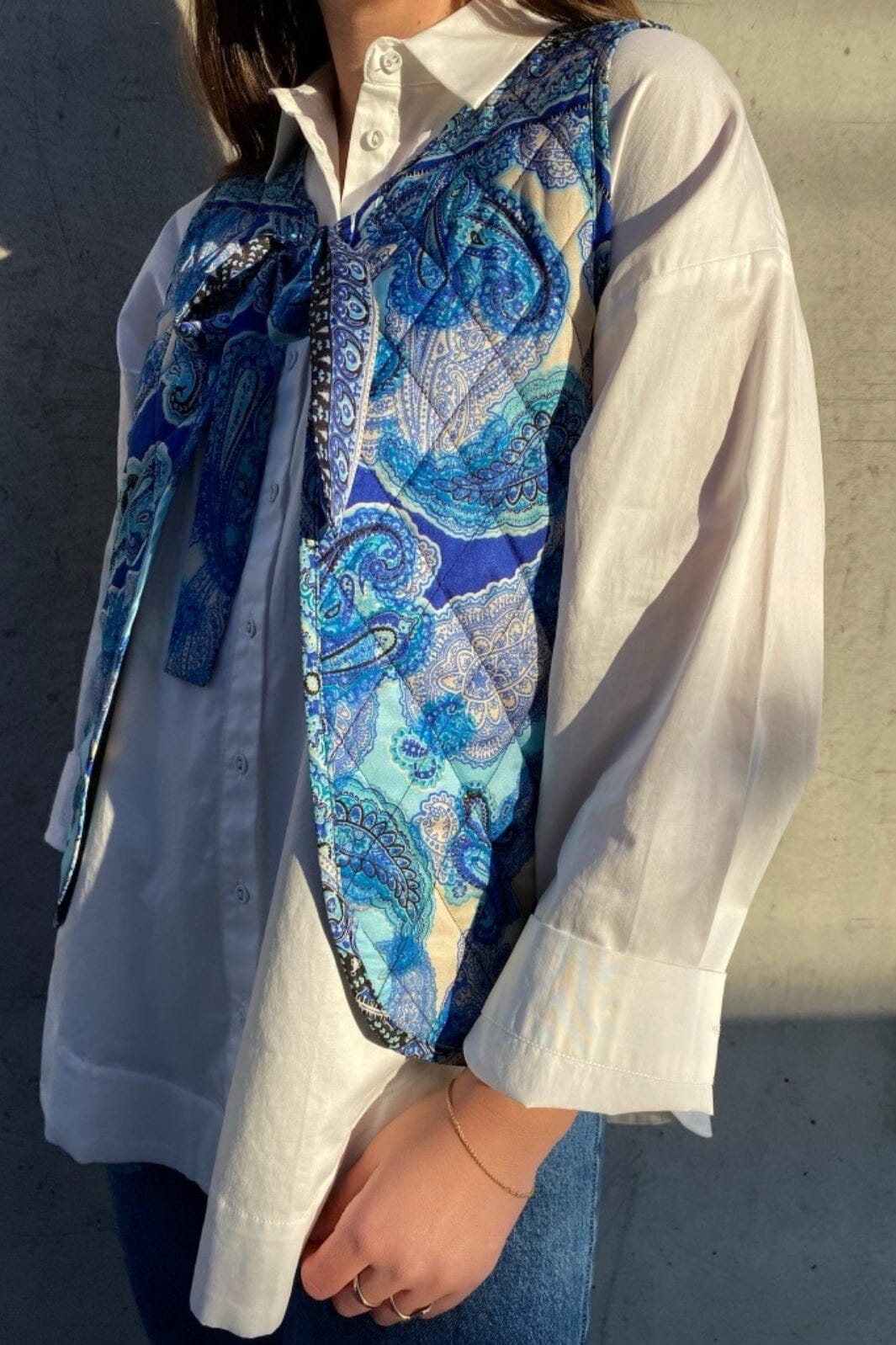 Love & Divine - Love1083-1 - 800 Blue Scarf Veste 