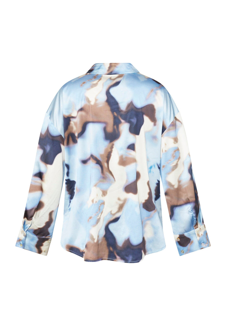 Love & Divine - Love1432 19276 - 803 - Blue Waterprint Skjorter 