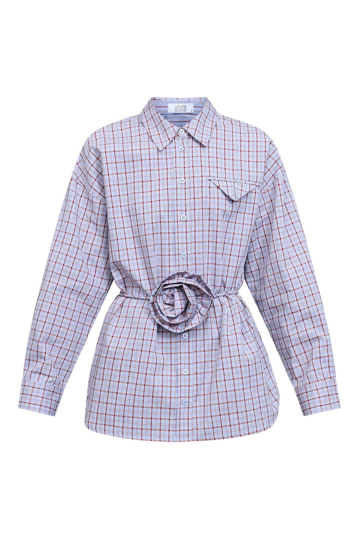Love & Divine - Love1488 19558 - 840 - Blue Check Skjorter 