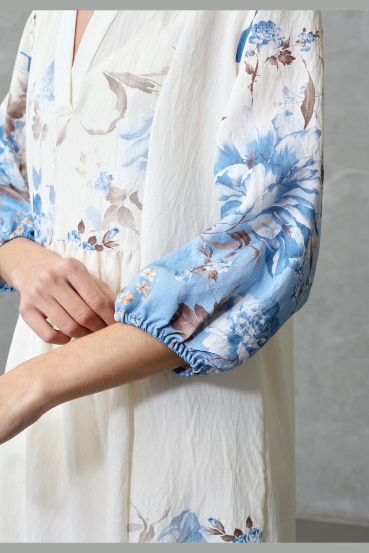 Love & Divine - Love958-10 19855 - 812 - Blue/Brown Flower