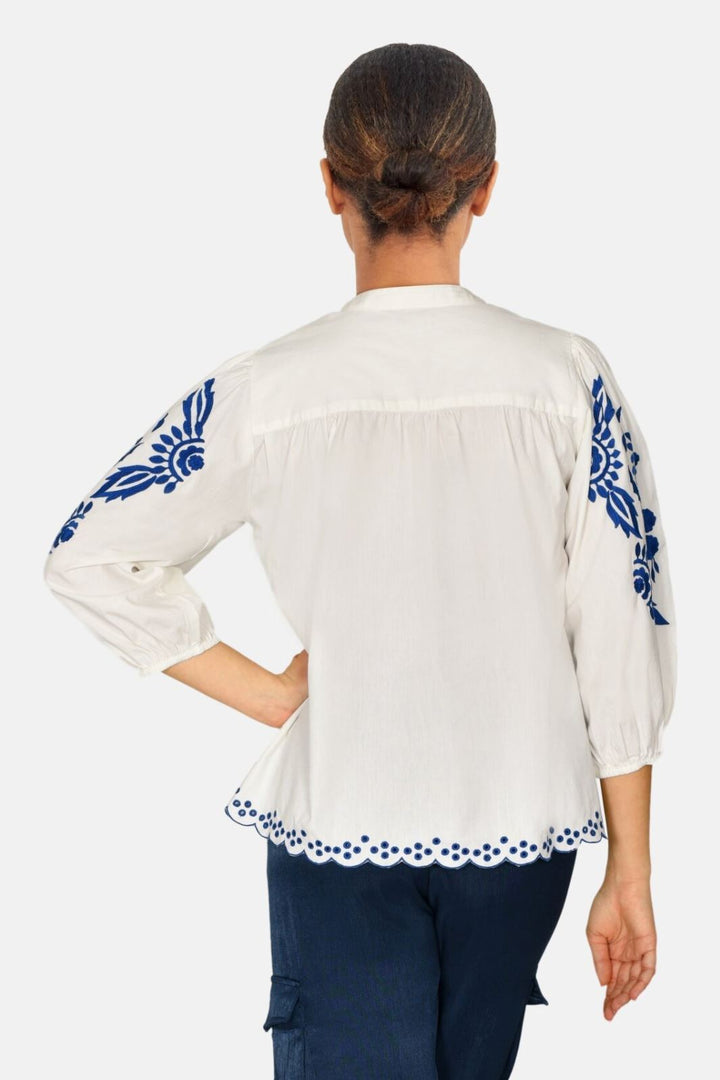 Love & Divine - Love968 - 802 Cream/Blue Bluser 