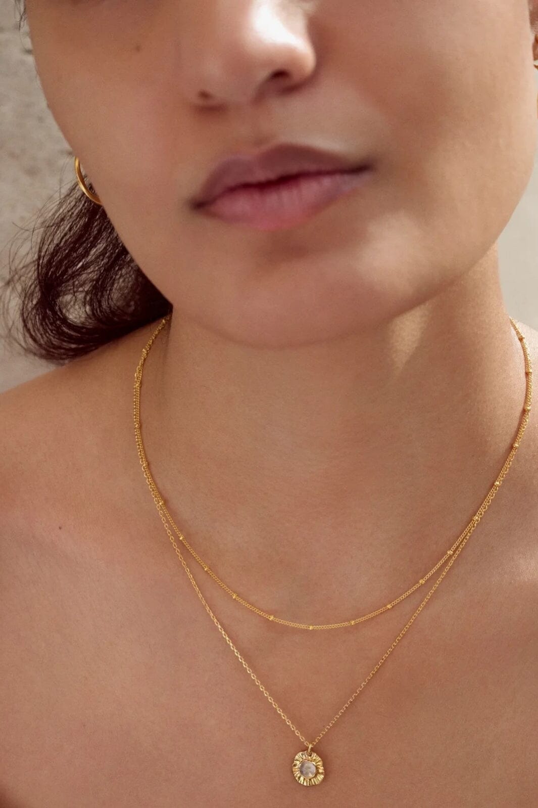 Maanesten - Astra Necklace 2652a - Coated With 18k Gold.