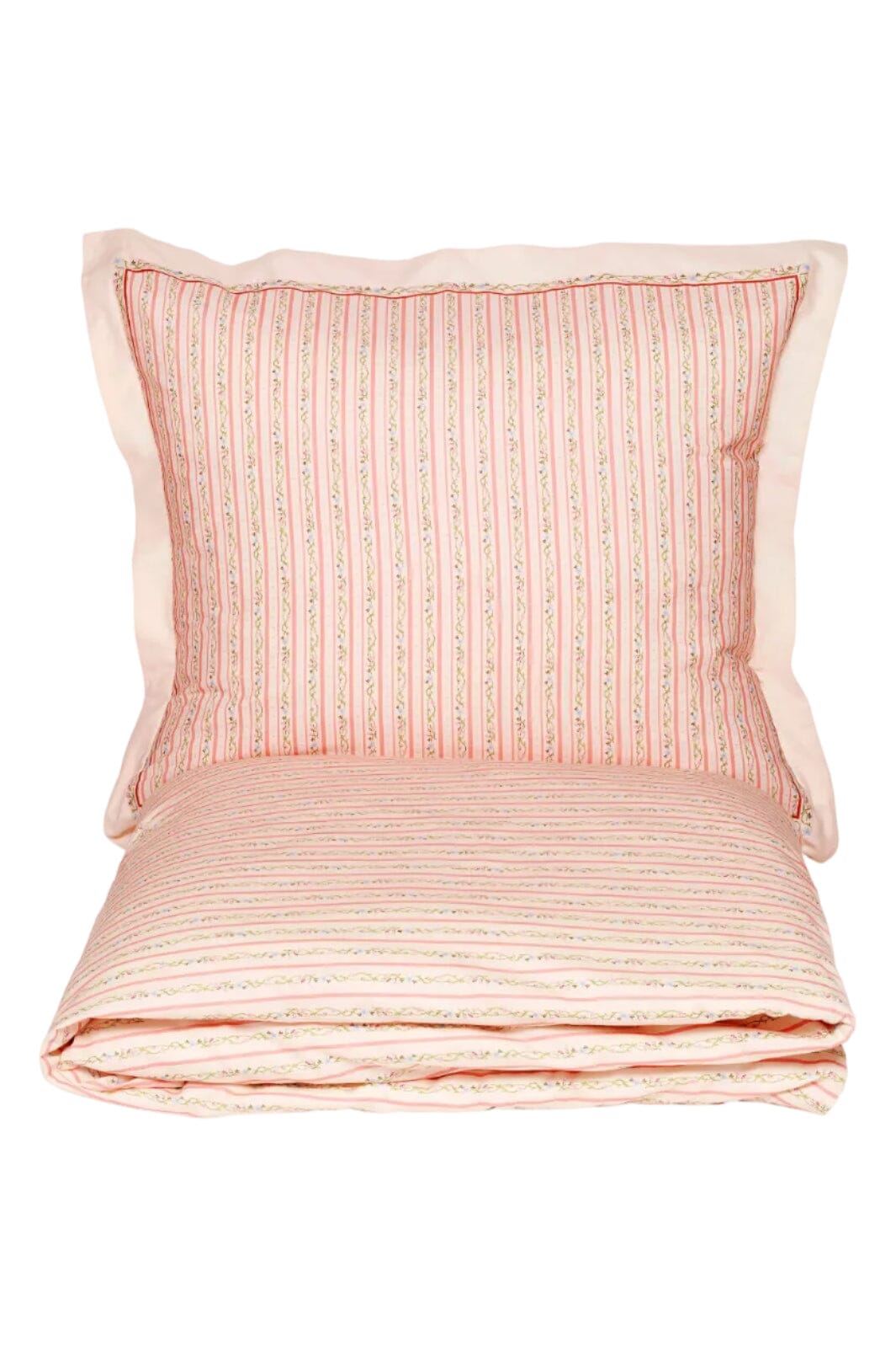 Maanesten - Duvet & Pillowcase Set Summer Stripe Peach - 4133 Interiør 