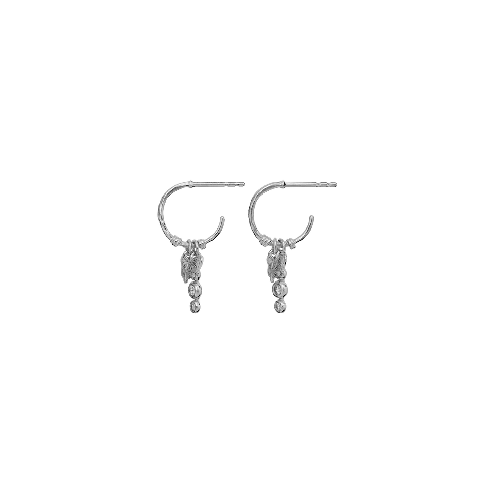 Maanesten - Fauna Ørering 10176c - Forsølvet Øreringe 