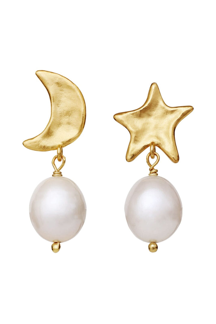 Maanesten - Gabrielle Earrings 9942a - 18 Ct Gold Plated 925 Sterling Silver