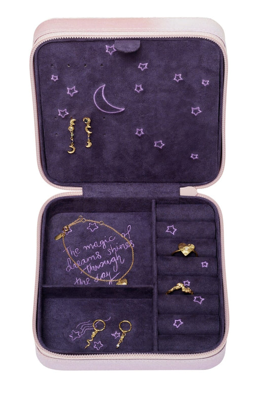 Maanesten - Jewelry Box Moon And Stars Rose  - 100% Recycled Polyester 