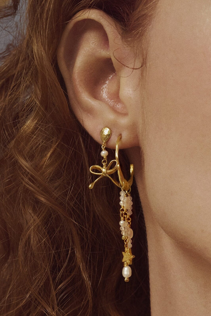 Maanesten - Lauren Earrings 9935a - 18 Ct Gold Plated 925 Sterling Silver