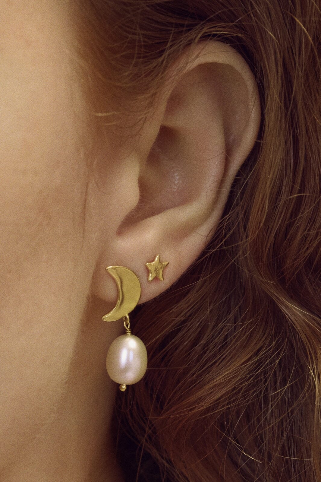 Maanesten - Twinkle Earrings 9941a - 18 Ct Gold Plated 925 Sterling Silver