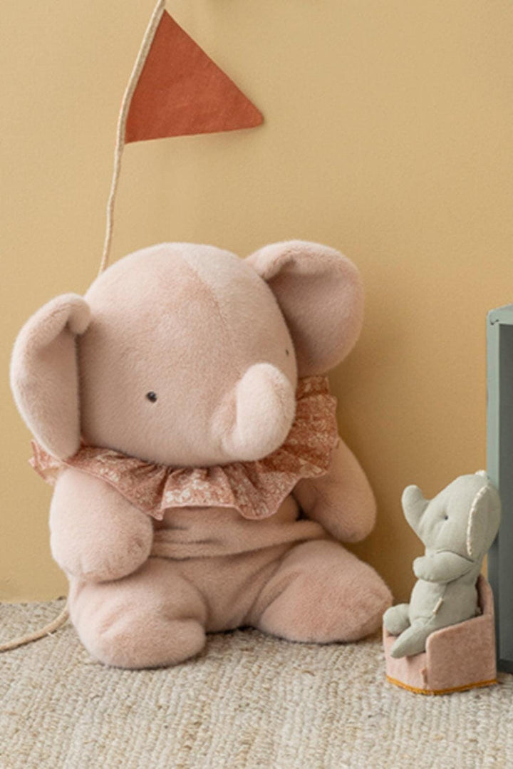 Maileg - Elefant, Plys, Stor - Lyserød 16-6997-00 Legetøj 