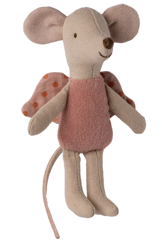 Maileg - Fe Mus, Little - Rosa - Littlesister/Brother - 17-5106-02 Legetøj 