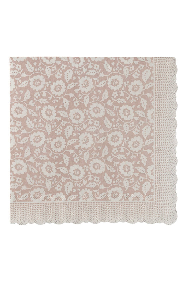 Maileg - Serviet, Blomster - Pudder - 15 Cm X 15 Cm Legetøj 