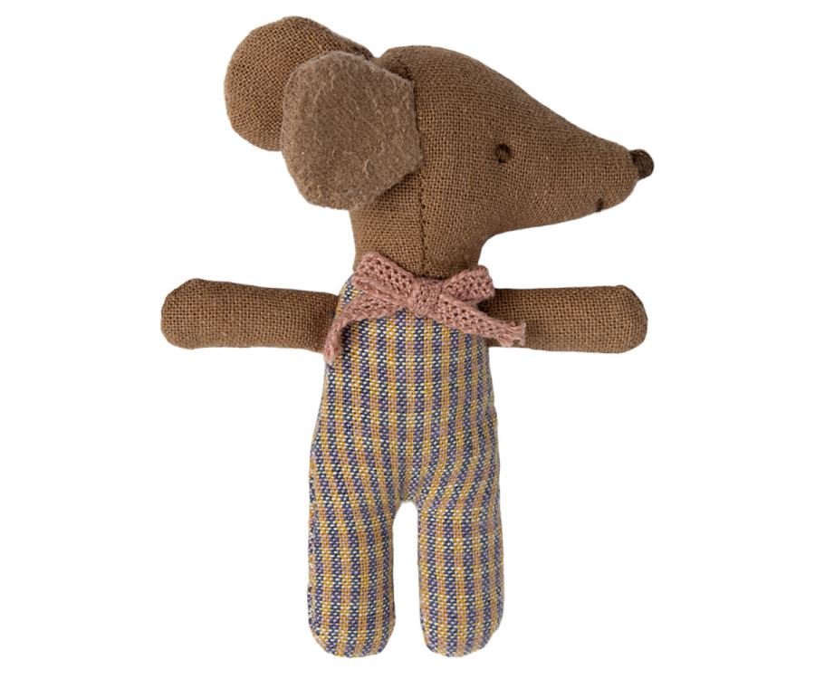 Maileg - Sleepy Wakey Baby Mouse In Matchbox - Rose