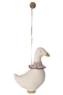 Maileg - Stof Ornament, Gås - Rød Krave - 14-5550-00 