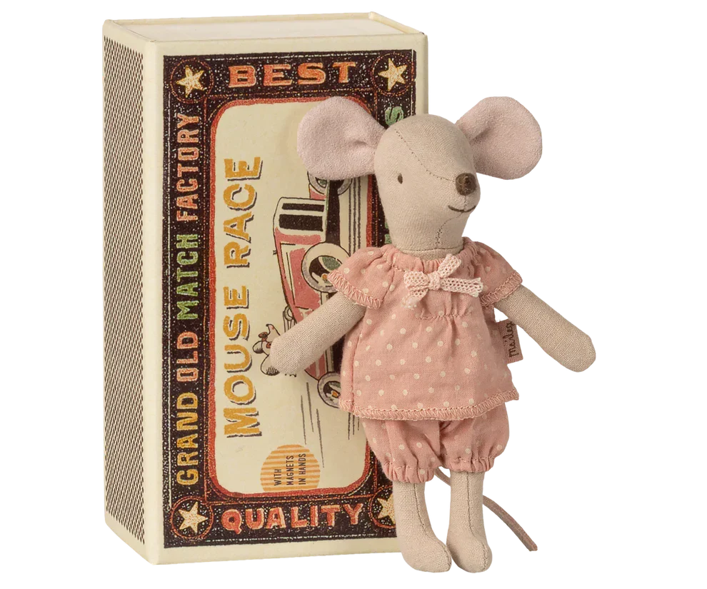 Maileg - Storesøster Mus I Tændstikæske 17-6200-00 Legetøj 