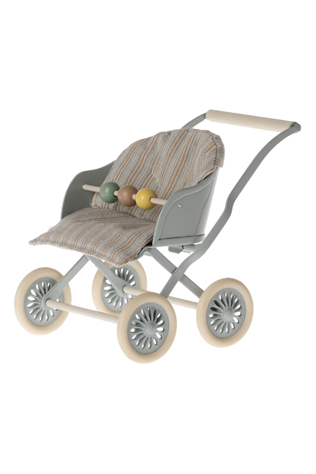 Maileg - Stroller, Baby - Blue - Baby Mouse / My