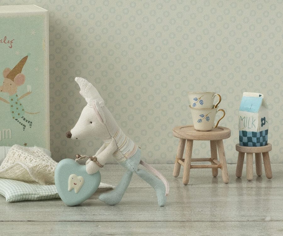Maileg - Table And Stool Set, Mouse