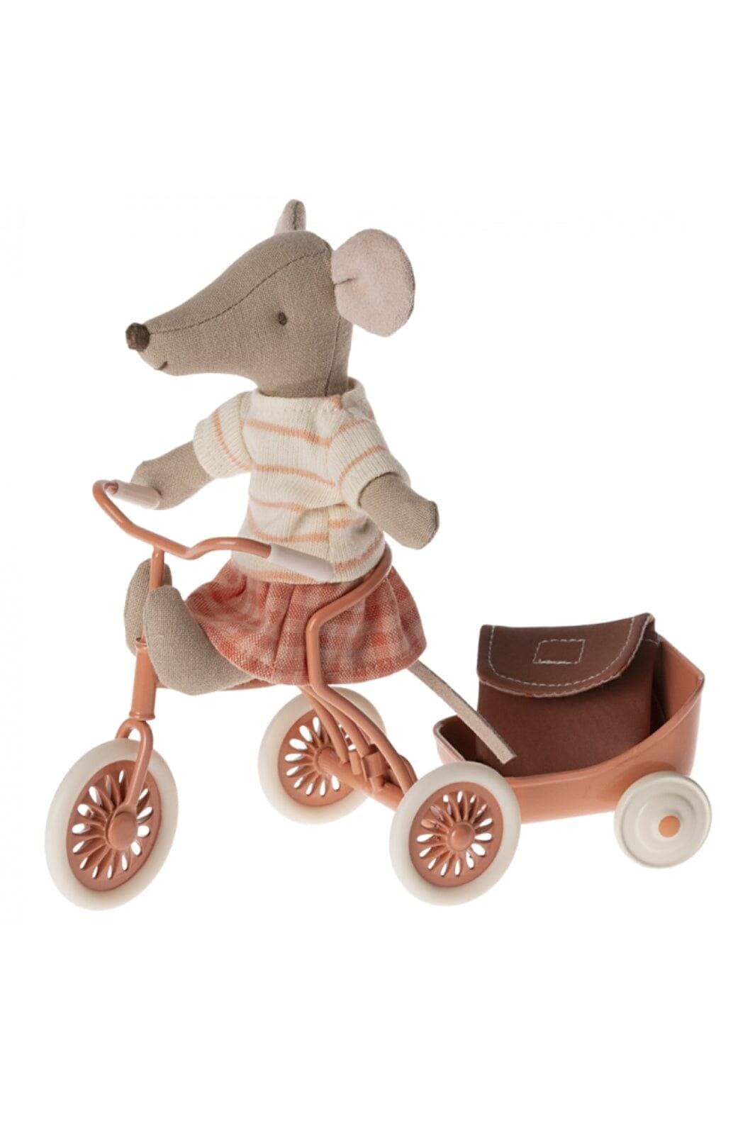 Maileg - Tricycle Mouse, Big Sister - Coral