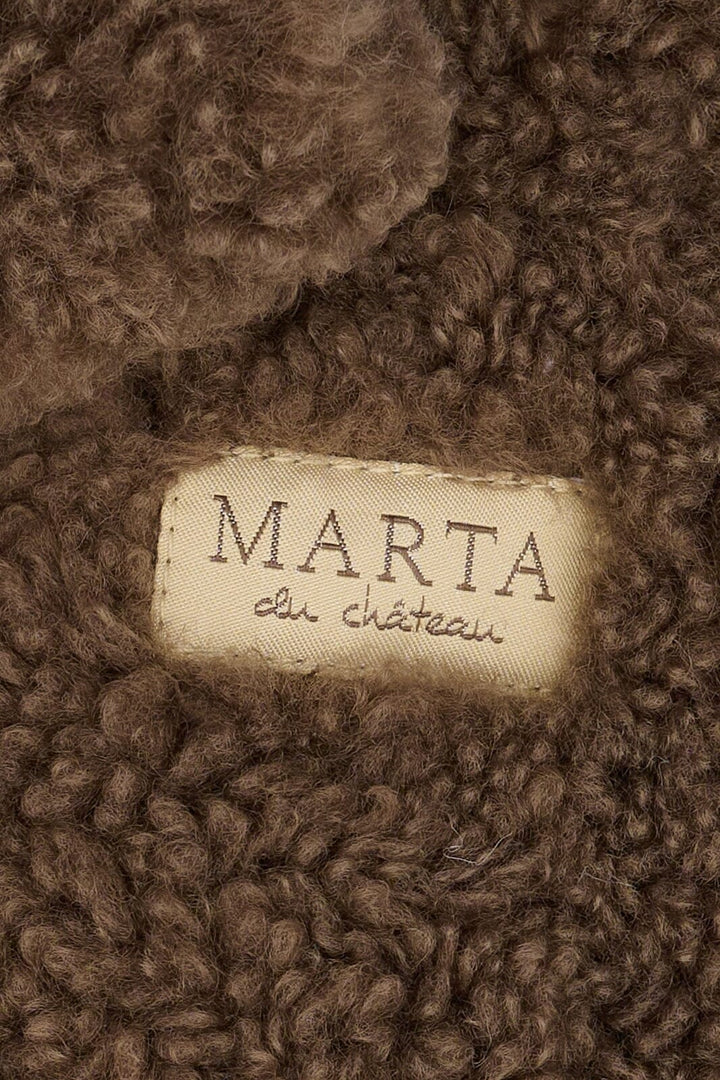 Marta Du Chateau - Marta Teddy Mitten 48744 - Dk Brown