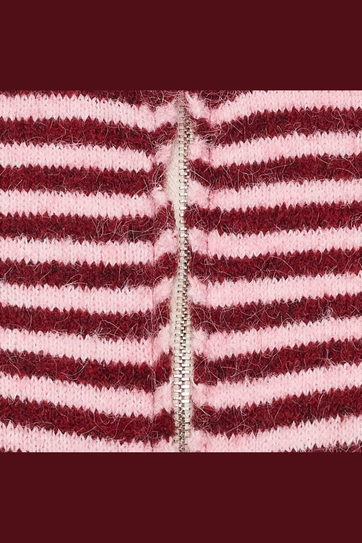 Marta Du Chateau - Mdcanais Cardigan 9586 - Bordeaux