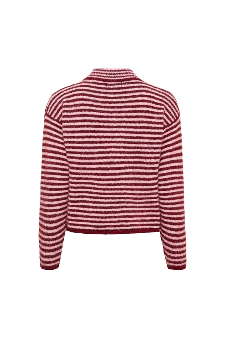 Marta Du Chateau - Mdcanais Cardigan 9586 - Bordeaux