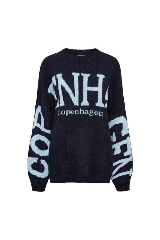 Marta Du Chateau - Mdcaria Knit 8111 - Navy/Light Blue